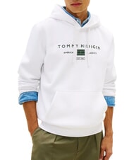 TOMMY HILFIGER TH Hanorac cu gluga alb - hanorace - 1
