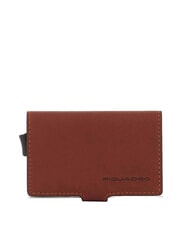 PIQUADRO BLACK SQUARE Suport card din piele - Portofele bărbați