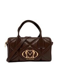 LOVE MOSCHINO EMBOSSED QUILTED Geantă de m&acirc;nă, cu curea de umăr maro - Genți femei - 1