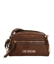 LOVE MOSCHINO SIGNATURE ZIP Geantă de umăr, reglabilă maro/maro - Genți femei - 1