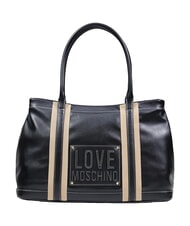 LOVE MOSCHINO CITY CORE Geantă de umăr, m&acirc;ner dublu negru - Genți femei - 1