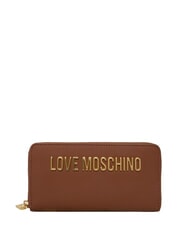 LOVE MOSCHINO BOLD LOVE Portofel mare cu fermoar maro - Portofele femei - 1