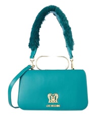 LOVE MOSCHINO SMART DAILY Geantă de umăr, cu curea de umăr verde - Genți femei - 1