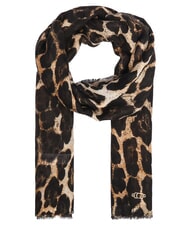 GUESS PRINTED Eșarfă cu franjuri leopard - Eșarfe - 1