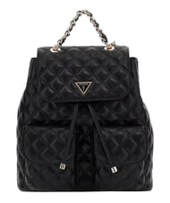 GUESS GIULLY 2 Rucsac cu buzunare frontale BLACK - Genți femei - 1