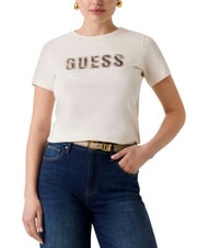 GUESS SNAKE SCRIPT Tricou cu m&acirc;necă scurtă, bumbac pur - tricou