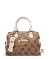 GUESS GIRL MINI ME Geantă mini cu curea de umăr 4g aop bej alb - Genți femei - 1