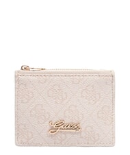 GUESS KIDS Suport pentru carduri cu monogramă piatră &icirc;n surdină - Portofele femei - 1