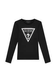 GUESS KIDS Camasa metalizata cu maneca lunga - Tricou copil