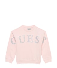 GUESS KIDS ACTIVE Hanorac cu guler rotund, bumbac pur - Hanorac pentru bebeluși