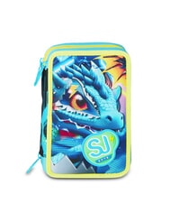 SJGANG METAL DRAGON BOY Penar cu trusă școlară turcoaz albastru - Penare și accesorii - 1