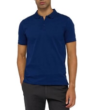 TRUSSARDI SLIM PIQUET Tricou polo cu m&acirc;necă scurtă Albastru marin - maiou Polo - 1