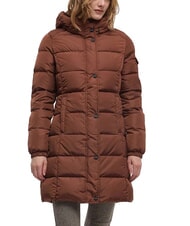 REFRIGIWEAR LADY LONG HUNTER Jachetă lungă cu puf cafea - Jachete de puf pentru femei - 1