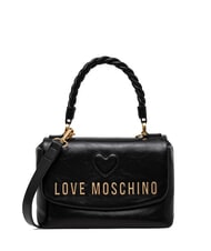 LOVE MOSCHINO TWIRL Geantă de m&acirc;nă, cu curea de umăr negru - Genți femei - 1