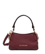 LOVE MOSCHINO URBAN ICON Geantă de m&acirc;nă, cu curea de umăr vin - Genți femei - 1