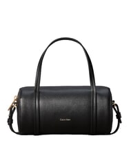 CALVIN KLEIN FOIL LOGO Geantă mini cu curea de umăr nucă de cocos neagră/prăjită - Genți femei - 1