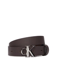 CALVIN KLEIN FACTED CK BUCKLE Curea de piele - Curele