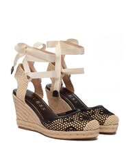 GUESS CHEYIN Sandale espadrile cu toc de 10 cm - Pantofi femei