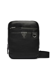 GUESS MONACO Geantă de piele BLACK - Genți de umăr bărbați - 1