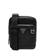 GUESS MONACO Geantă mini din piele BLACK - Genți de umăr bărbați - 1
