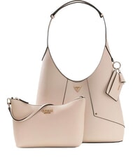 GUESS DARCY Geantă de umăr, cu clutch STONE - Genți femei - 1