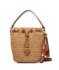 GUESS OFELIA Geantă mini tip găleată cu curea de umăr natural / coniac - Genți femei - 1