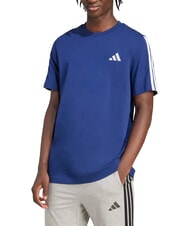 ADIDAS 3 STRIPES Tricou cu m&acirc;necă scurtă și guler rotund albastru - tricou - 1