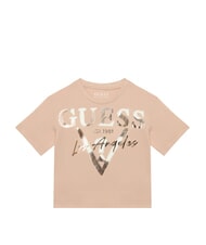 GUESS BOXY Tricou din bumbac dolly roz - Tricou copil - 1