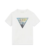 GUESS BASIC Tricou de bumbac alb purpuriu - Tricou copil - 1