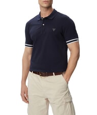 GUESS LYLE Tricou polo din bumbac smartblue - maiou Polo - 1