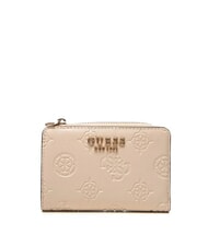 GUESS LAUREL 2 Portofel mediu cu fermoar logo taupe deschis - Portofele femei - 1