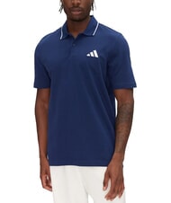 ADIDAS SMALL LOGO Tricou polo cu m&acirc;necă scurtă, bumbac pur albastru - maiou Polo - 1