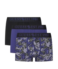 GUESS JOE Trei perechi de boxeri teren camuflaj albastru - Slip pentru bărbați - 1