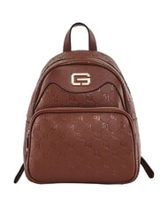 GAUD&Igrave; LEA Rucsac cu inscripția GJ &icirc;n relief BROWN - Genți femei - 1