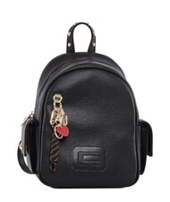 GAUD&Igrave; GRETA Rucsac cu buzunare laterale BLACK - Genți femei - 1