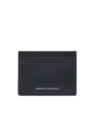 ARMANI EXCHANGE BARCELONA Portcard plat din piele negru - Portofele bărbați - 1