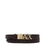 ARMANI EXCHANGE CINTURA Curea reversibilă din piele - Curele