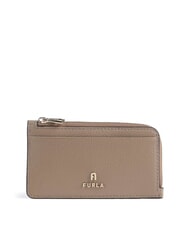 FURLA CAMELIA Portofel din piele pentru monede greige - Portofele femei - 1