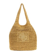 GUESS RAFFIA Geantă de plajă de umăr nisip nud - Genți femei - 1