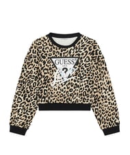 GUESS KID Hanorac din bumbac pentru fete leopard sălbatic - Hanorac pentru bebeluși - 1