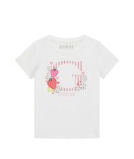 GUESS KID Tricou cu m&acirc;necă scurtă alb purpuriu - Tricou copil - 1