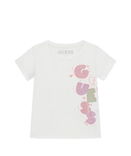 GUESS KID Tricou pentru fete alb purpuriu - Tricou copil - 1