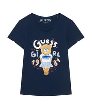 GUESS KID Tricou de bumbac albastru secret - Tricou copil - 1