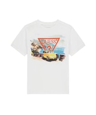 GUESS KID Tricou imprimat alb purpuriu - Tricou copil - 1