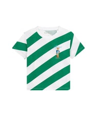 GUESS KID Tricou de bumbac bandă diagonală de măsliniu - Tricou copil - 1