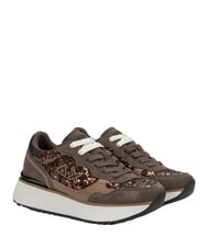 SUN68 BIG ALLY SEQUIN Adidași Maro - Pantofi femei - 1