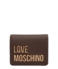 LOVE MOSCHINO BOLD LOVE Portofel compact, cu fermoar noroi - Portofele femei - 1