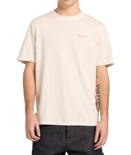 TIMBERLAND MAGNET Tricou cu m&acirc;necă scurtă, bumbac pur alb vintage - tricou - 1