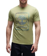 TIMBERLAND WATER Tricou cu m&acirc;necă scurtă, bumbac pur verde deschis - tricou - 1