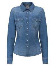 GUESS VELVET Cămașă din denim, m&acirc;necă lungă Spălătoria Liberty City - Cămăși - 1